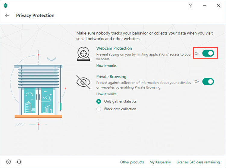 Enabling Webcam Protection in Kaspersky Internet Security 19