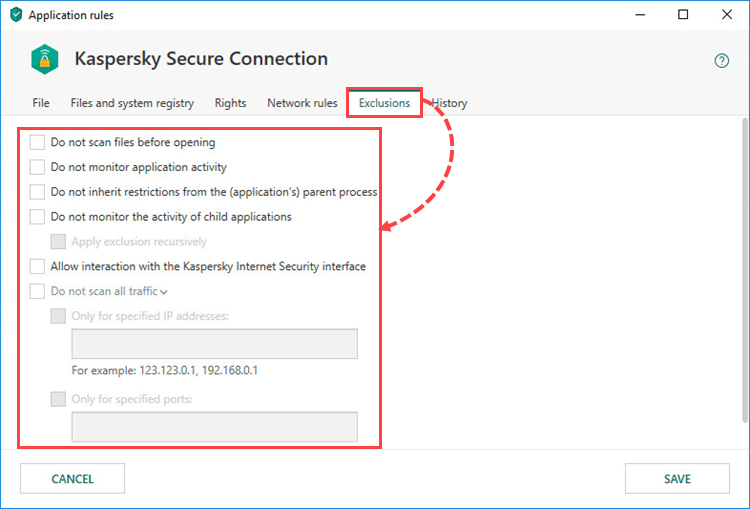 Configuring application restrictions with Kaspersky Internet Security 19