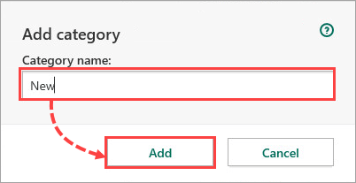 Adding a category to a resource in Kaspersky Security Cloud 20