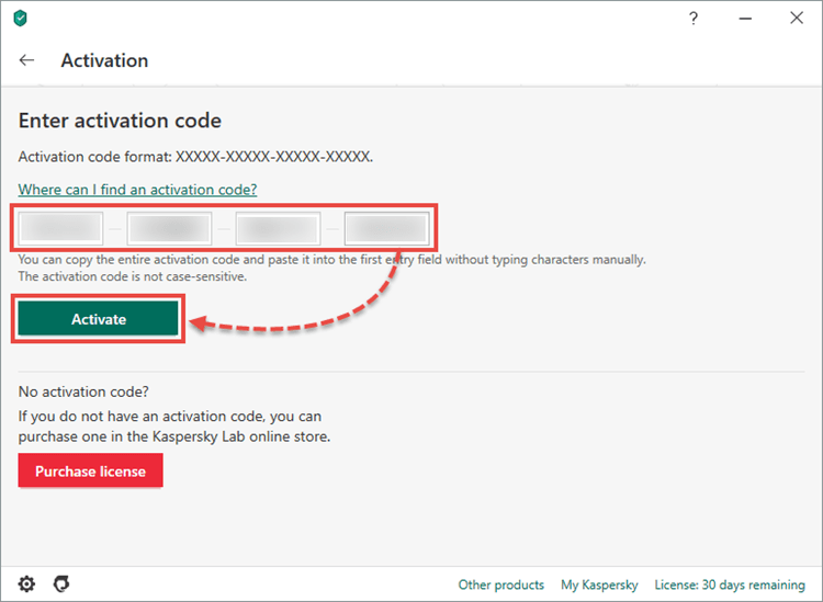 Activating Kaspersky Total Security 20