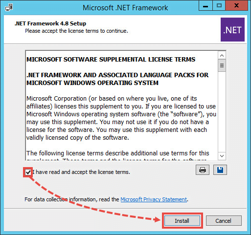Installing Microsoft .Net Framework