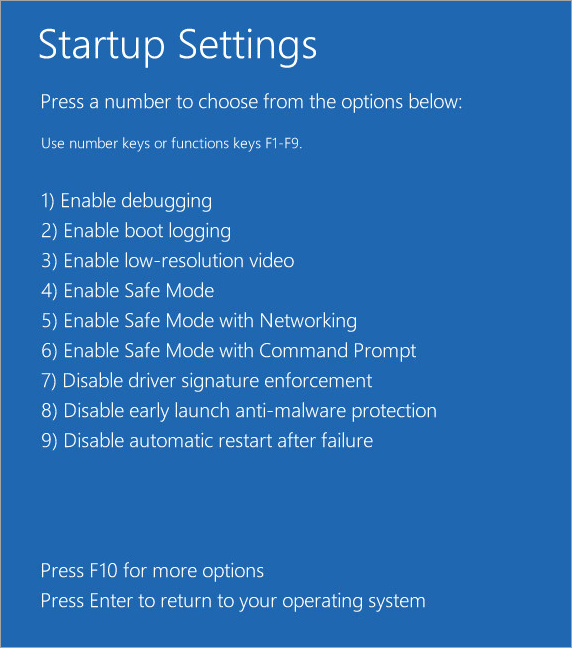 Enabling Safe Mode in Windows 8, 8. 1