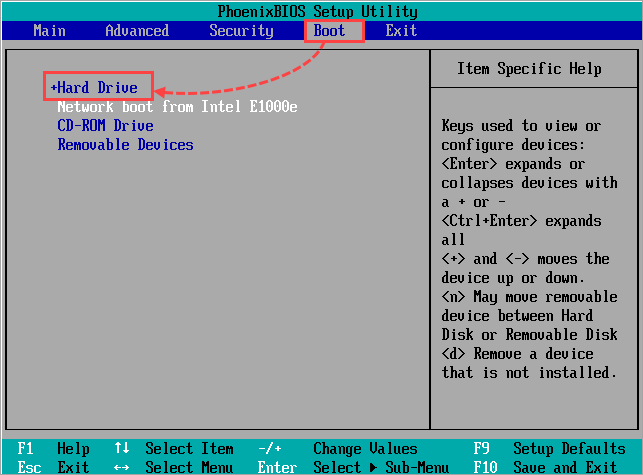Загрузка системы с жесткого диска по окончании работы Kaspersky Rescue Disk