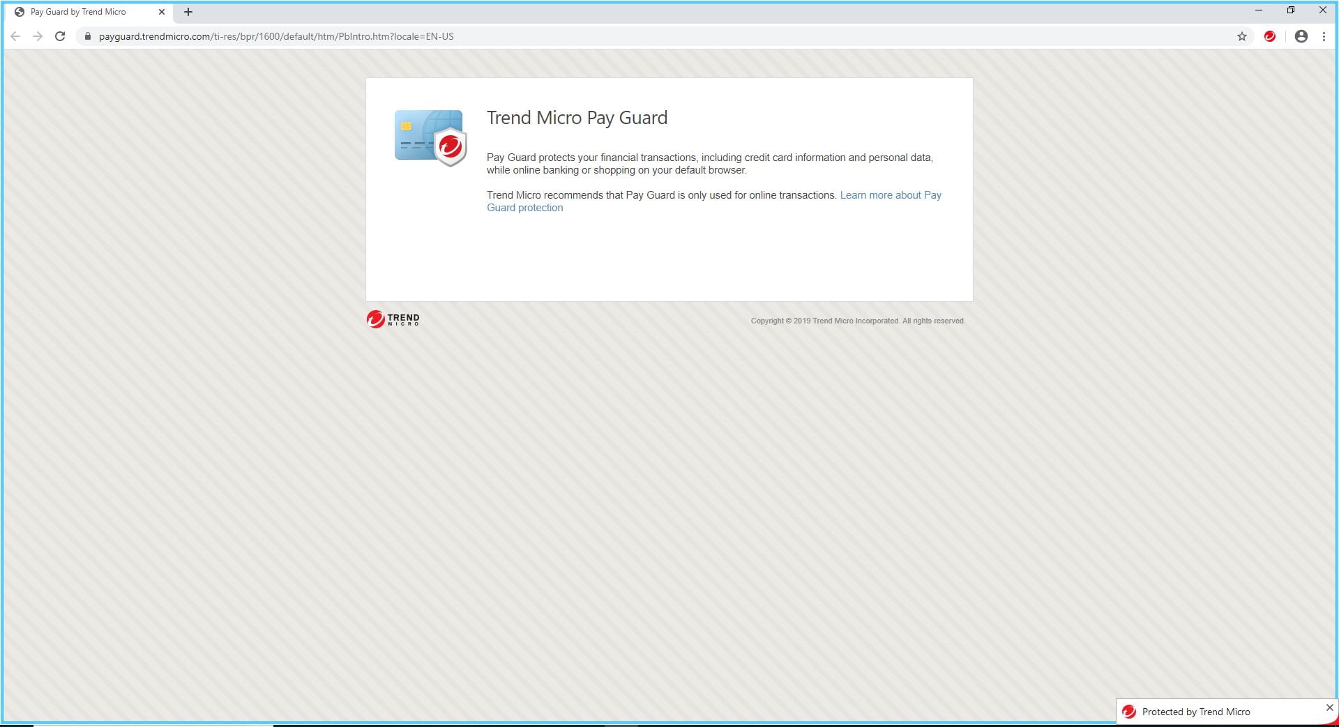 Welcome_Screen_Pay_Guard_Trend_Micro_Security