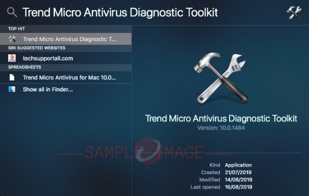 Select Trend Micro Antivirus Diagnostic Toolkit
