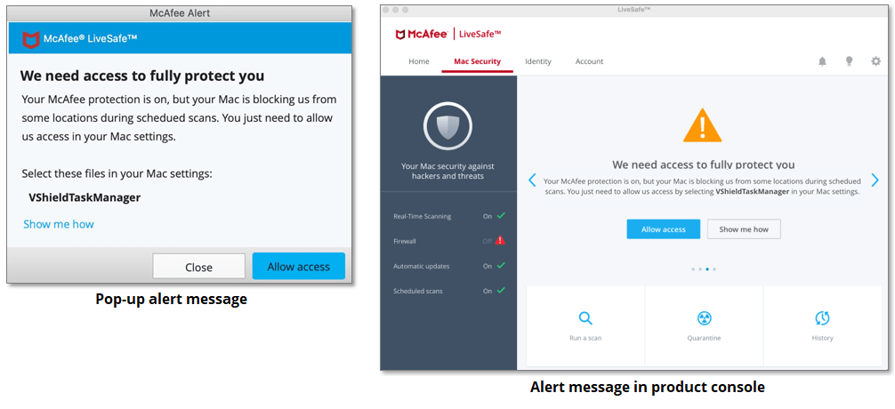 We need access to fully protect you messages.
