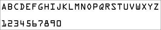 Shows the font used for letters and numbers in an Office product key