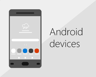Click to set up Office and email on Android devices