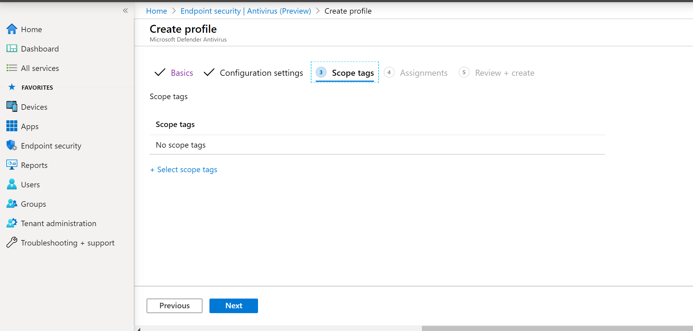 Image of Microsoft Endpoint Manager portal15.