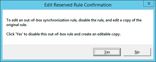 Image of edit reserved rule confirmation
