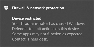 Image of app restriction.