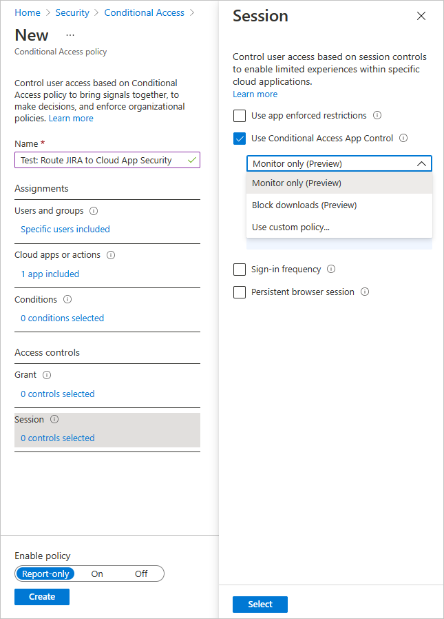 Azure AD conditional access.
