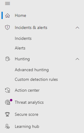 The Alerts and Actions quick launch bar.