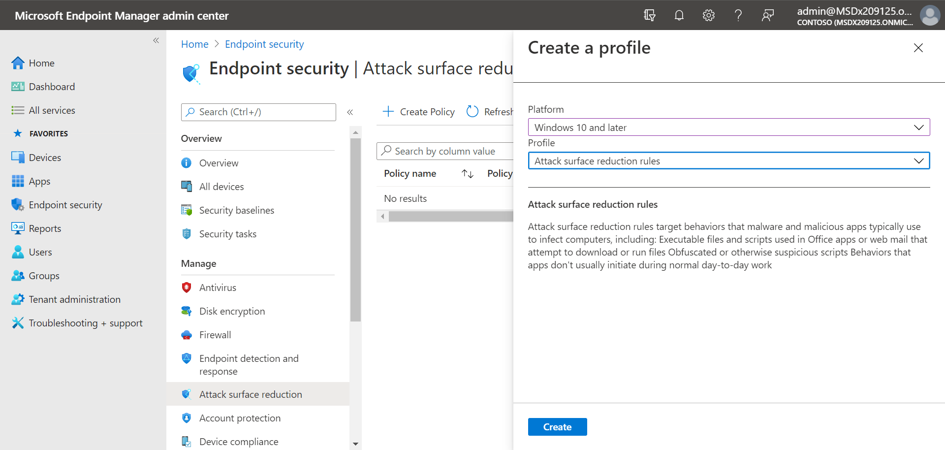 Attack surface reduction rules in Microsoft Endpoint Manager