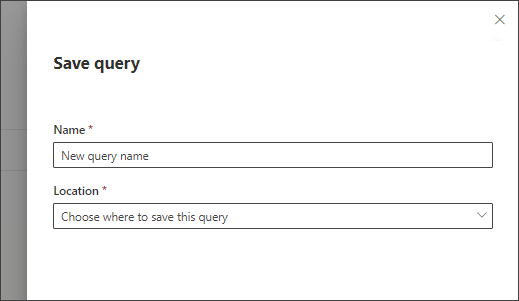 Image of saving a query.